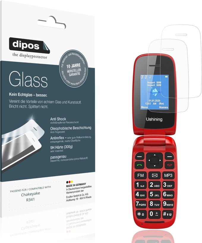 dipos – 2x Matte Pantserfolie geschikt voor Chakeyake R341 | 9H Screenprotector
