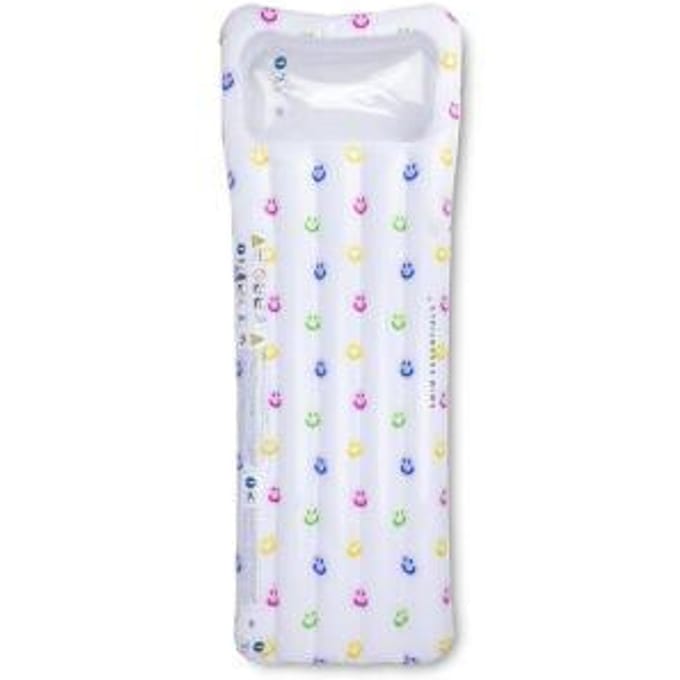 Swim Essentials - luchtbed - 177 x 67 x 19 cm - Glimlach - Meerkleurig