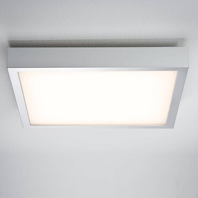 LED-paneel Lunar hoekig 400x400 mm 22W 1700lm 3000K Chroom mat