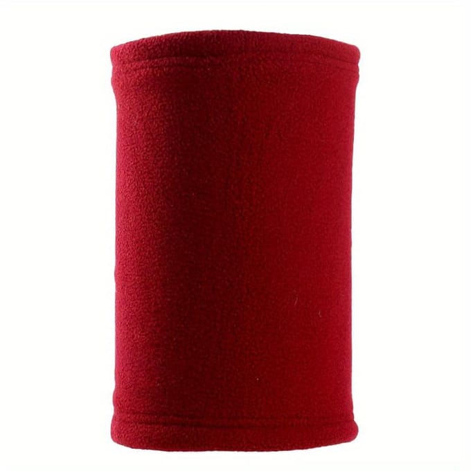 Outdoor Fleece Nekbedekking, Nekwarmer Voor Kamperen Wandelen Skiën En Fietsen rood
