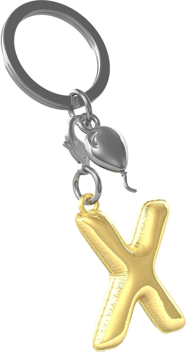 Metalmorphose Initialen Alfabet Sleutelhanger Letter X