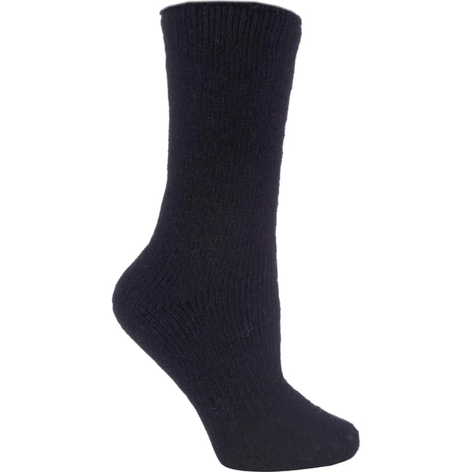 Heat Holders - Dames Warme 2.7 Tog Wollen Sokken - Zwart