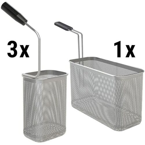 GGM Gastro Nudelkorb-Set - 1x 1/2 & 3x 1/6
