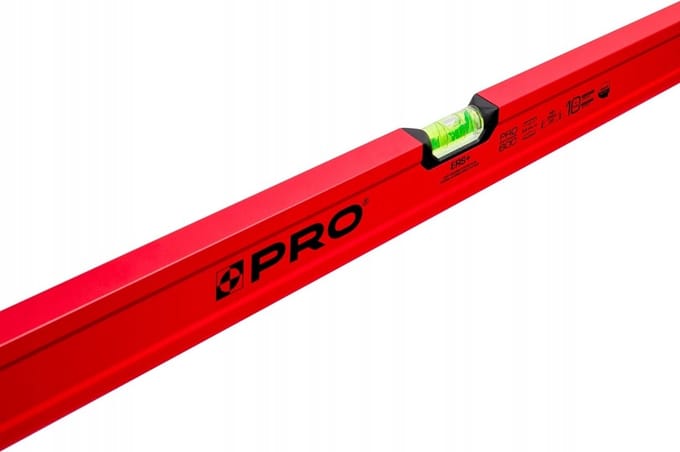 Pro Waterpas 200 cm Rood - Precisie en duurzaamheid