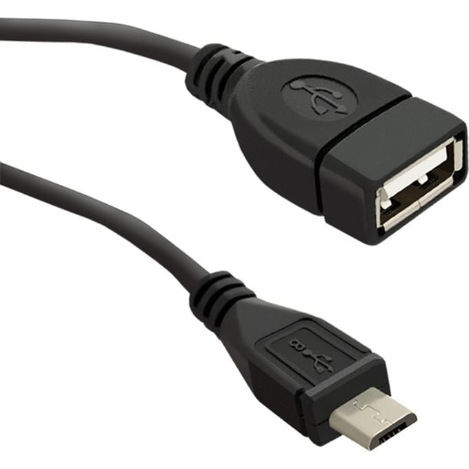 Qoltec USB-kabel OTG 2.0 A vrouwelijk |   Micro USB B mannelijk |   0,2m