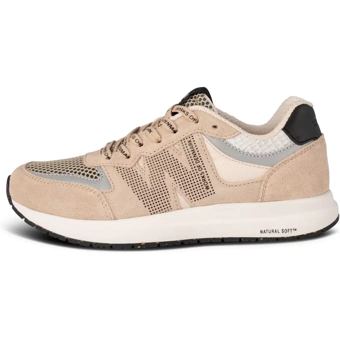 Woden Woden Rigmor Sneakers beige Leer