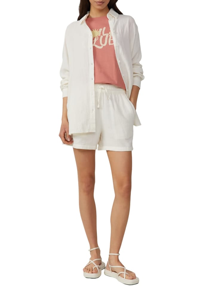 s.Oliver -qs Pants Offwhite Taglia: W40 | Pantaloncini Outlet | Donna | Bianco