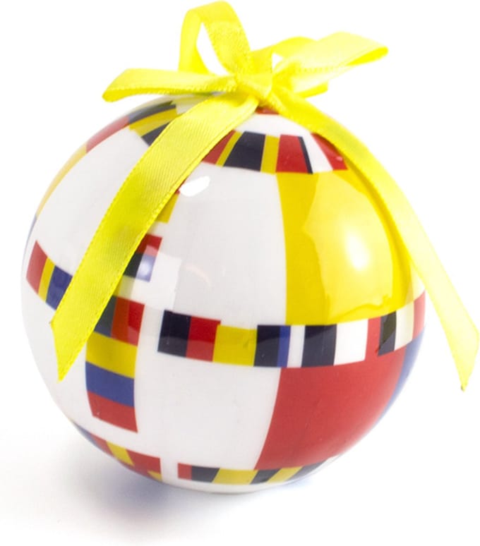 Kerstbal Victory Boogie Woogie in cadeau verpakking, onbreekbaar