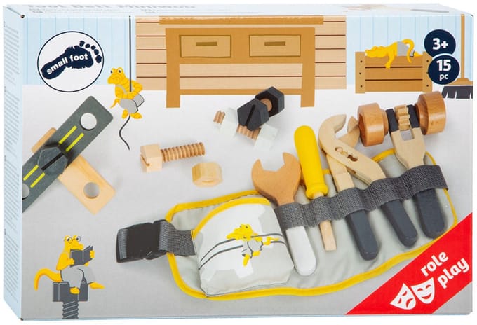 Small Foot - Gereedschapsriem met Houten Gereedschap Miniwob