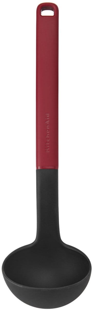 Soeplepel, Pollepel, Serveerlepel, 30 cm, Kunststof/Nylon, Rood - KitchenAid