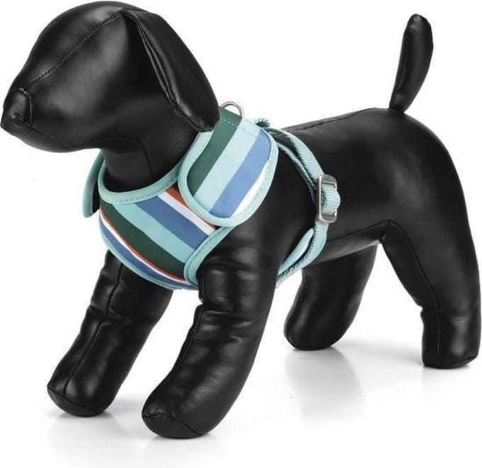 Polyester borsttuig Diago. Mint, verstelbaar.
