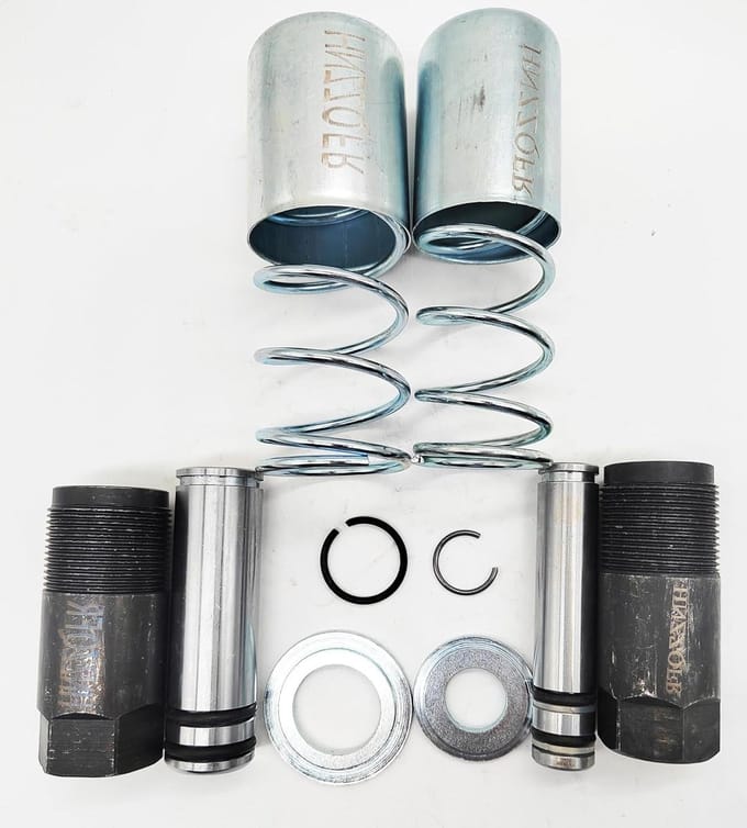 Jack Plunjer Kit - Dubbele Pomp - Auto Reparatie - Horizontale Pomp - 3 Ton Laadvermogen - Chroom