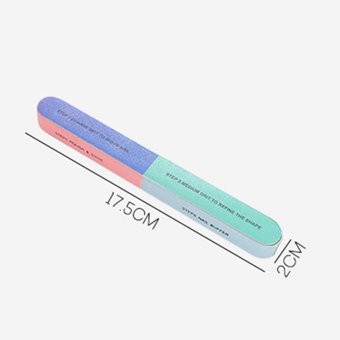 Nagelvijl Schuurblok Manicure Pedicure Zeszijdig Polijst Buffing Tool white