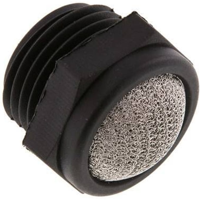 G1/2'' PA Compact Pneumatische Geluiddemper 1.4301 Draadgaas [2 Stuks]