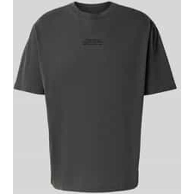 T-shirt met labelstitching, model 'Oliver'