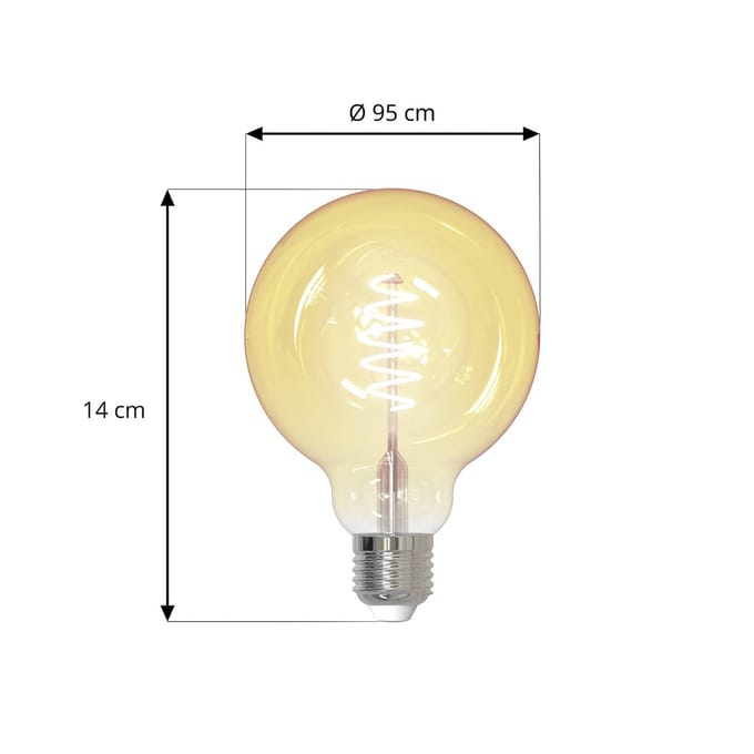 LUUMR Smart LED E27 G95 4,9W helder ZigBee Hue