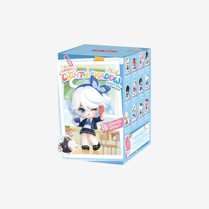 POP MART Genshin Impact Academy's Light and Shadow Poetry Chibi Serie Figuren Blind Box white