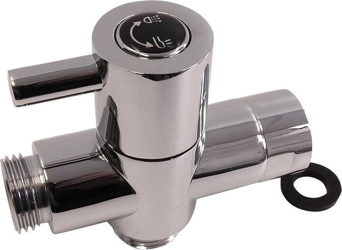 WillieJan Omstelkraan Douche – Verchroomd Messing - Aansluitmaat 3 x 1/2″