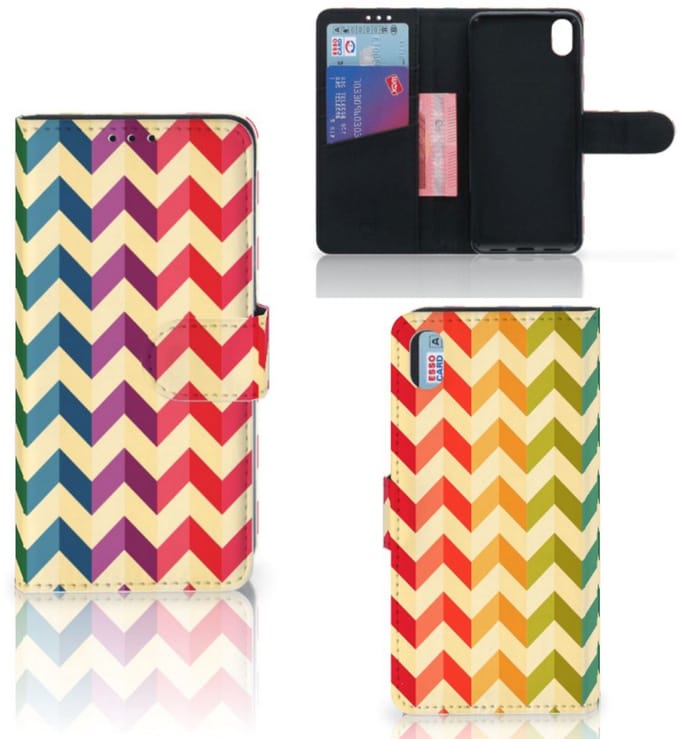 Xiaomi Redmi 7A Telefoon Hoesje Zigzag Multi Color