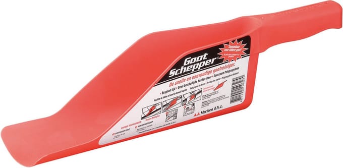 Martens Gootschep - Kunststof - Rood - 42cm