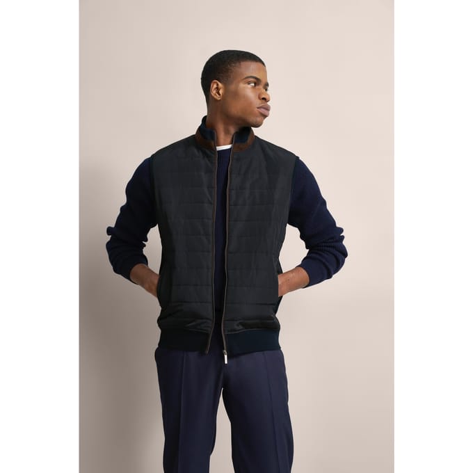 Bugatti Herren Vest met comfortabele pasvorm