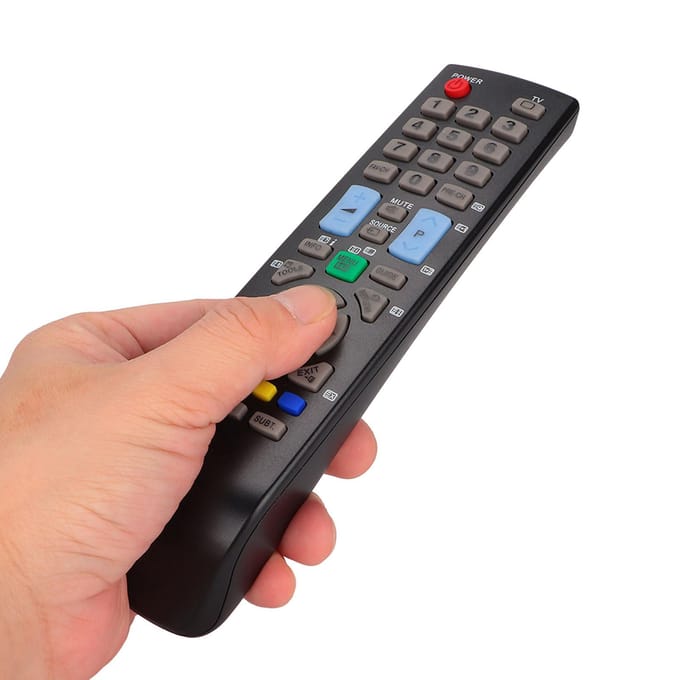 TV Afstandsbediening Slijtvaste Afstandsbediening Vervanging Geschikt voor Samsung BN59‑00942A gray