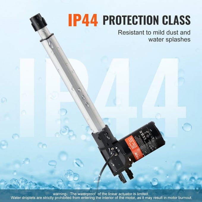 24V Lineaire Actuator Kit 10 Inch 0.98 /s 220lbs/1000N met IP44 Bescherming