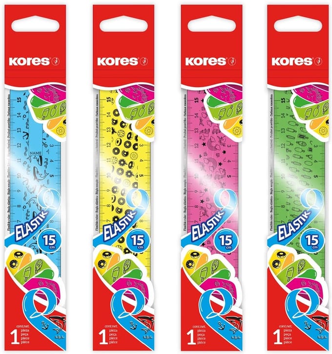 Liniaal Kores, "Flex 15cm", in polybag