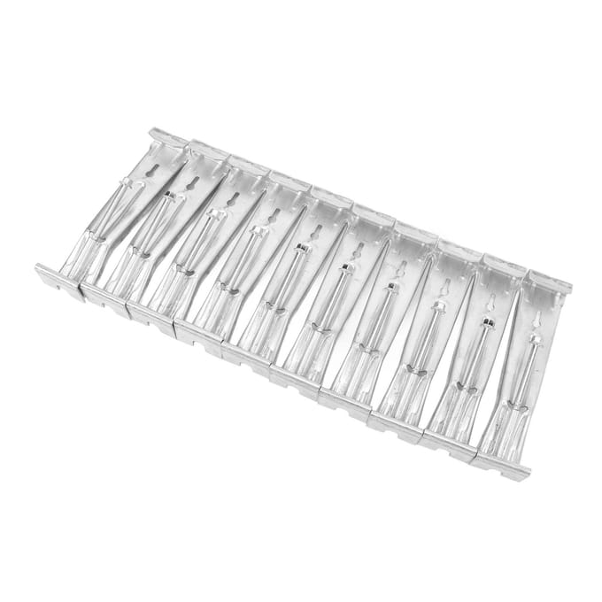20 stuks Regenpijphangers Heavy Duty Verborgen Dakgootbeugel Bevestiger met Vooraf Ingeschroefde Schroeven voor white