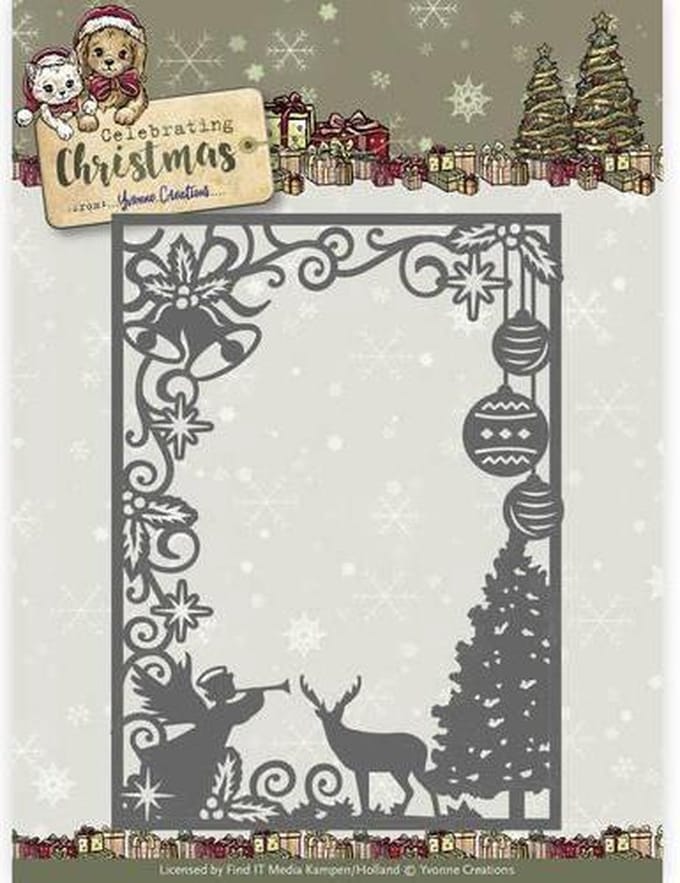 Mal - Yvonne Creations - Celebrating Christmas- Scene Rechthoek Omlijsting
