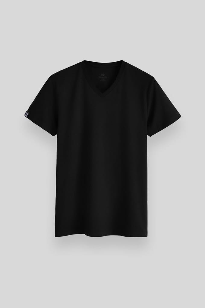 Heren V-hals Korte Mouwen T-shirt