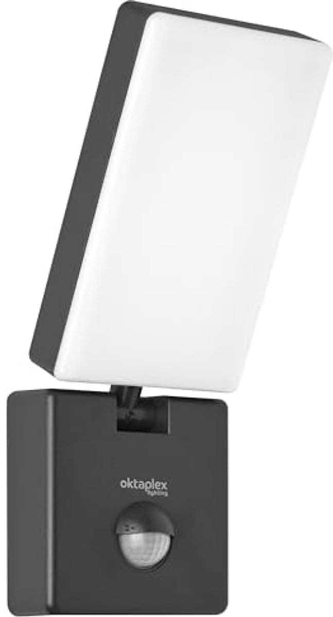 LED Buitenlamp met Bewegingsmelder - 10W 800lm Warm Wit IP65