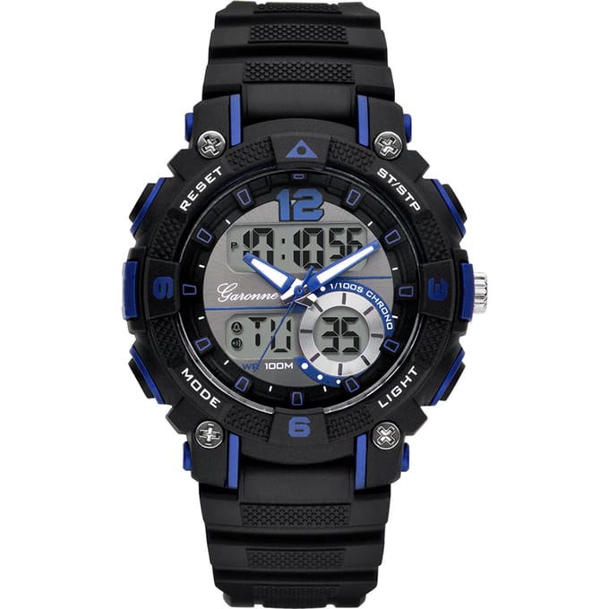 GARONNE KIDS SPORT ANA-DIGI BLACK/BLUE KQ23Q475