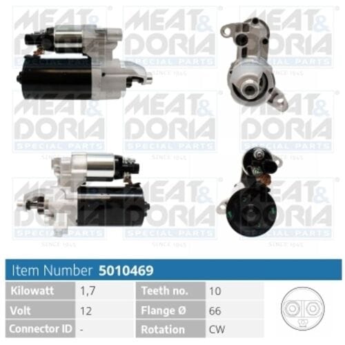 Startmotor / Starter MEAT & DORIA 5010469