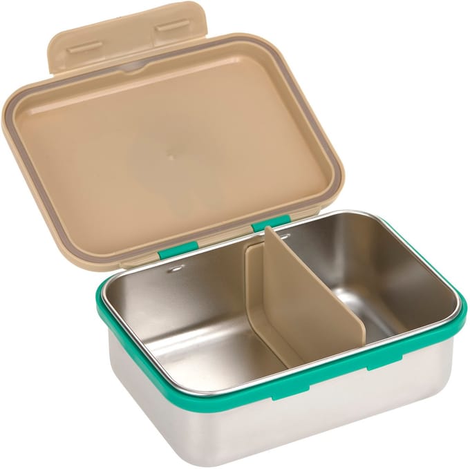 Lassig stainless steel lunchbox happy trails frog
