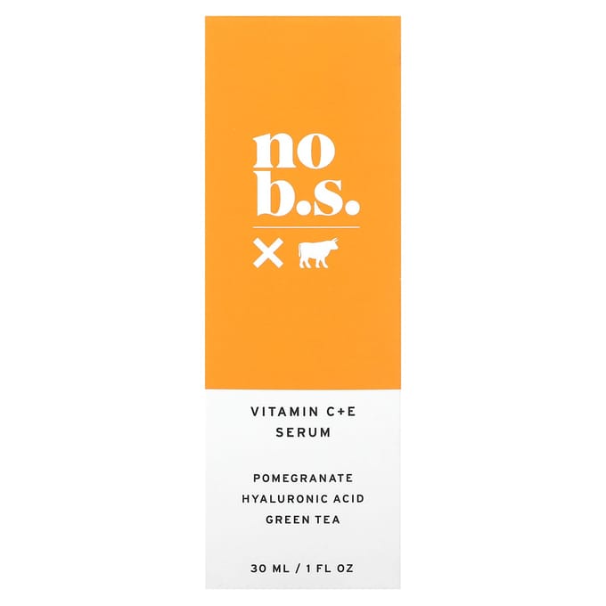 No BS Skincare, Vitamin C + E Serum, 1 fl oz (30 ml) white