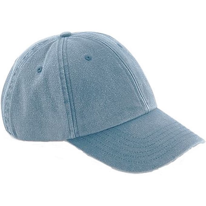 Beechfield Unisex Laag Profiel Vintage Denim-Look Cap (Vintage Licht Denim)