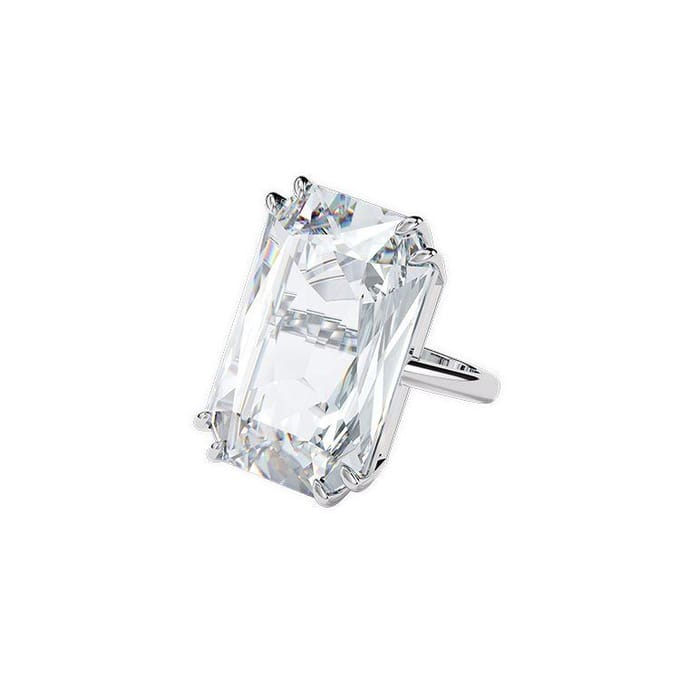 Swarovski Mesmera Cocktail Oversized Kristal Persoonlijkheid Rhodium Plated Ring Damesringen 5600858 Box (Random Color),58 white
