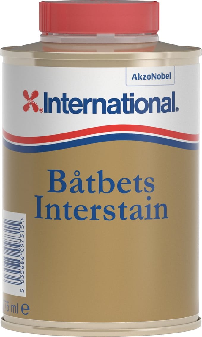 International - Båtbets Interstain - Mahonie Houtbeits - 375ml