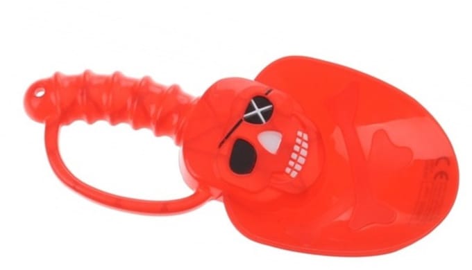 Rood mini piraten schepje 21 cm