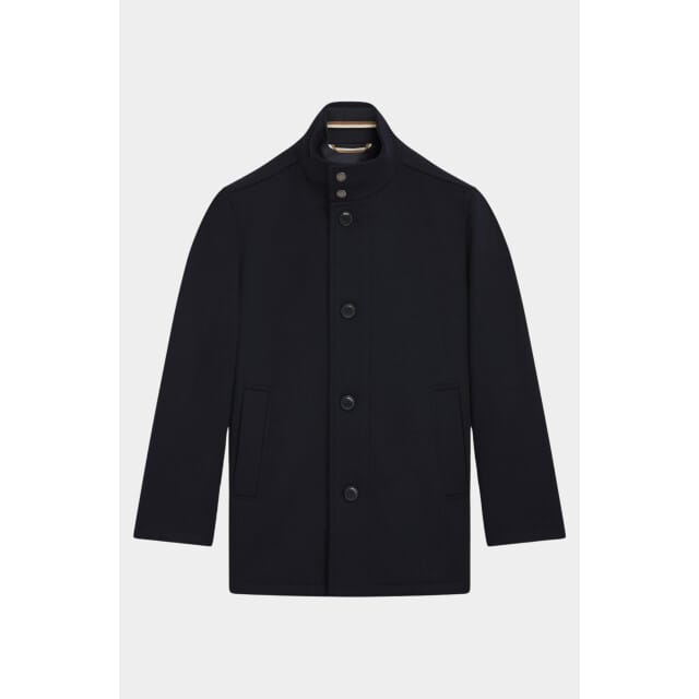 BOSS Black Wollen Jas Blauw H-Coxtan-234 10273687 01 50549193/404
