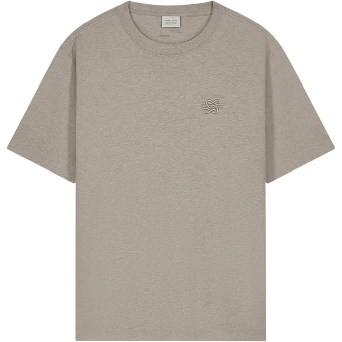 Filling Pieces 422620500397 T-shirts Beige Embroidered Knot Melange