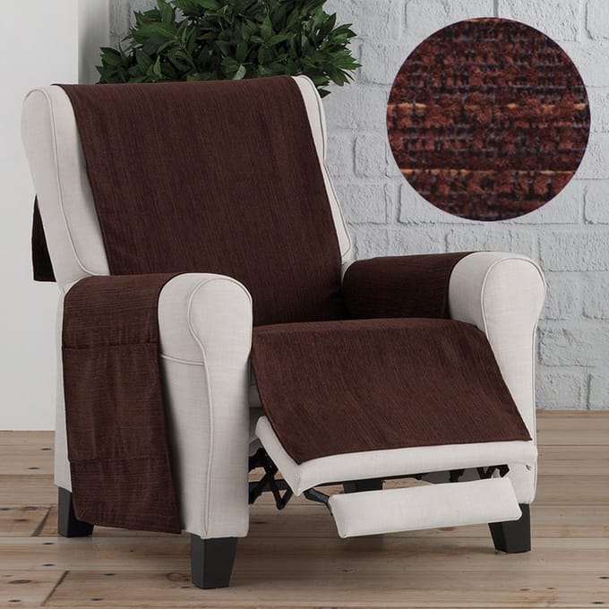 Fauteuilbeschermer Kioto - 55cm breed - Bruin