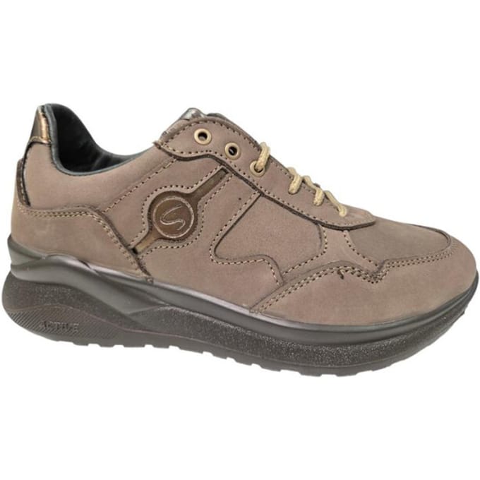 Grisport Zandkleurige Nubuck Dames Sneakers - Beige - 41
