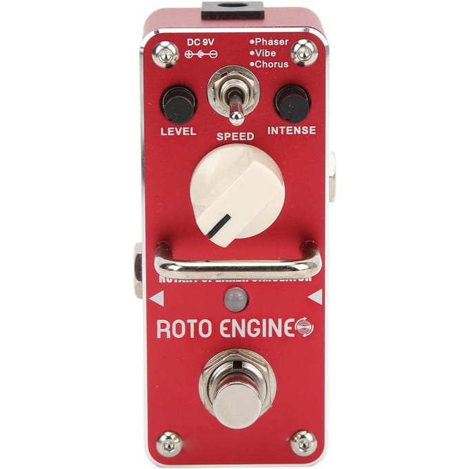 Roterende Speaker Simulator Pedaal Metaal Rood Gitaar Effectpedalen met 3 Effectmodi white