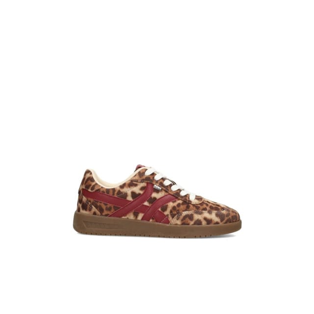 POSH by Poelman MEGAN Dames Sneakers - Bruin met combinatie