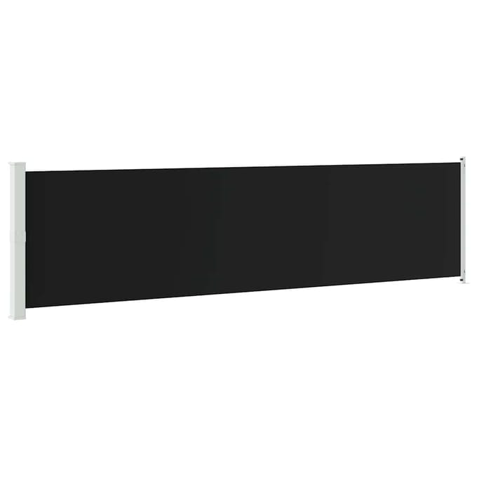 vidaXL - Tuinscherm - uittrekbaar - 600x160 - cm - zwart