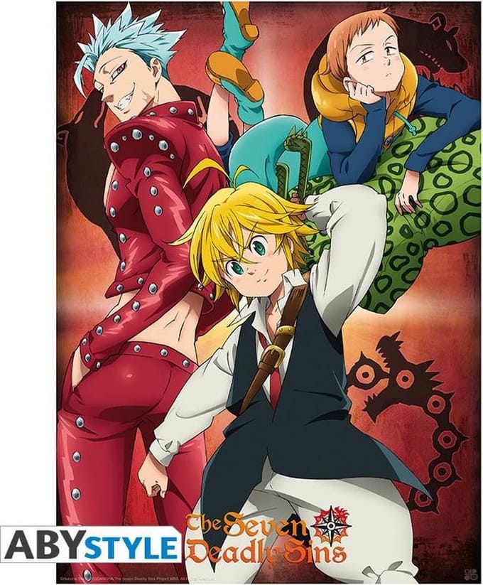 Poster The Seven Deadly Sins - Ban King and Meliodas 38x52cm
