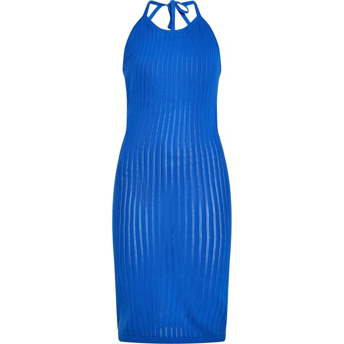 IZIA Jurk Dames kobalt blauw