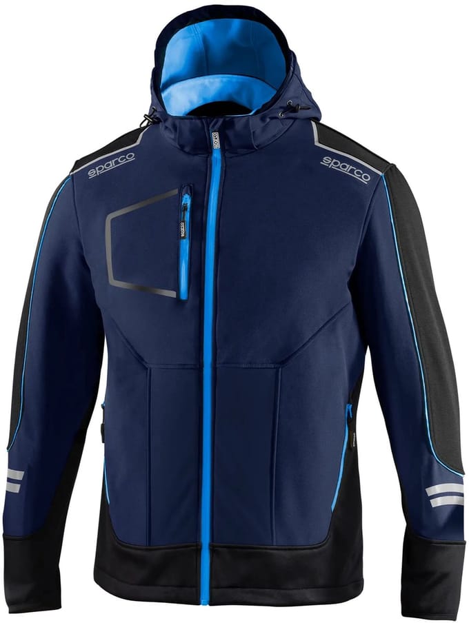 Sparco Tech York Softshell Jas - Zwart — XL